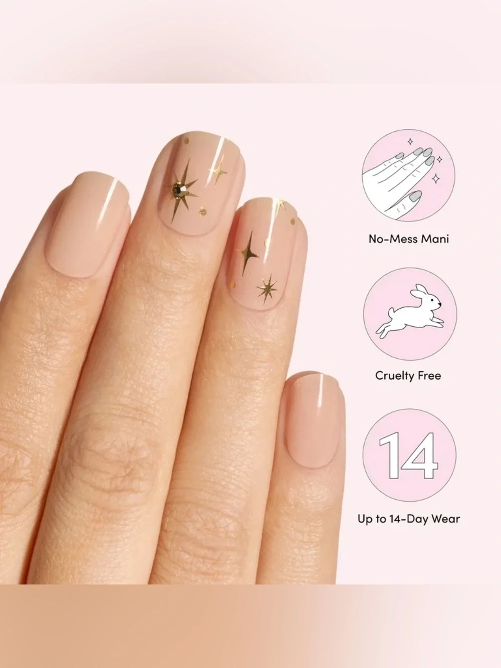 Dashing Diva GLAZE DESIGN, Semi-Cured Gel Nail Strips - Magnificence, NEW - Picture 6 of 6